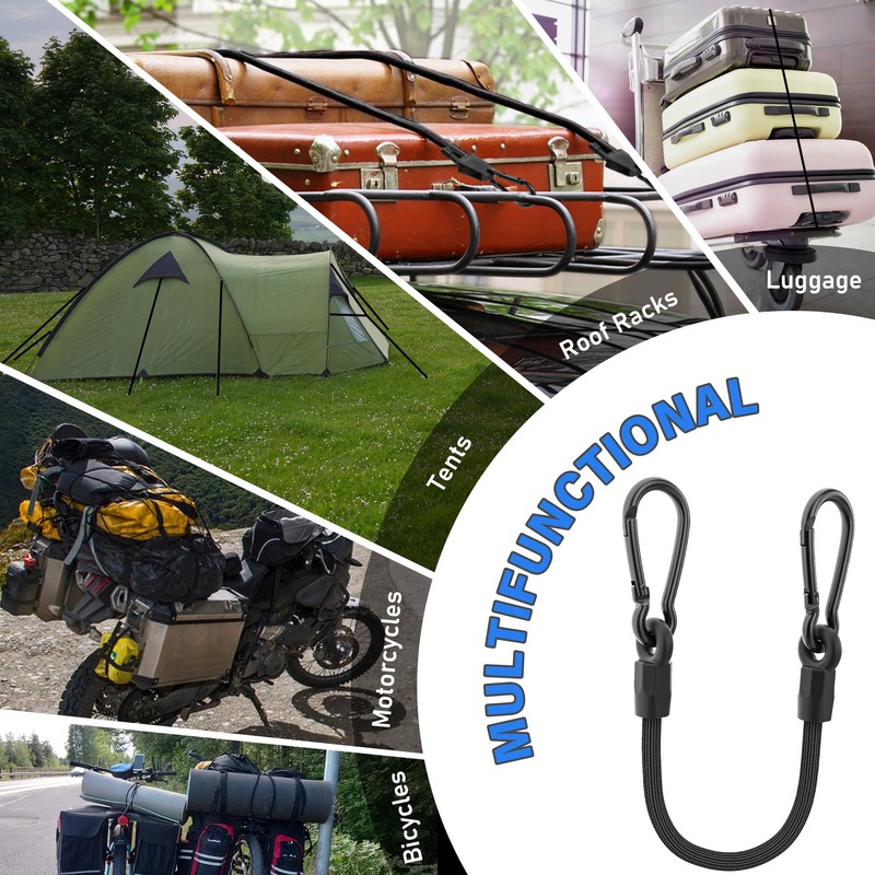 Bungee Cords with Hooks, Upgrade 12 inch Bungee Cords with