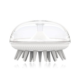 SUIOPPYUW Scalp Massager Shower Brush Anti-Itching Stains Hair Root Scrubber Massage Care Body Tool Supplies Male Children Animals, White