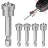 KornaDoz 5pcs 50mm PH2 Magnetic Drywall Screw Setter Bit Set,