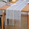 Povxlum Table Runner 2Pack 13 x 78 Inches Linen Boho