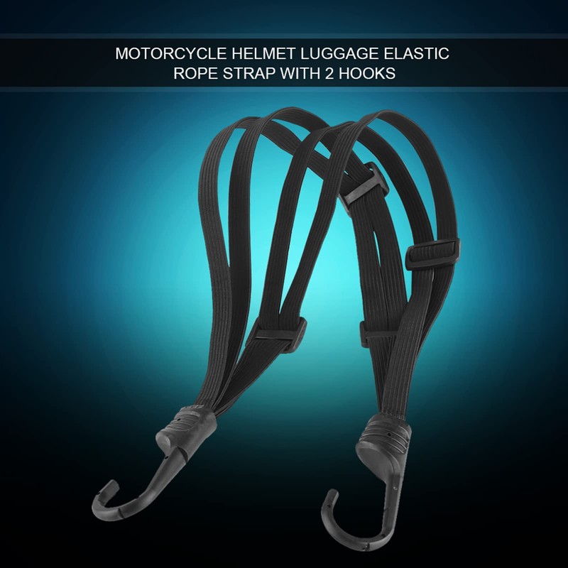 POCREATION Cuerda Elástica para Casco de Motocicleta, Correa de Cuerda