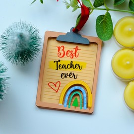 BlinkWishes Teacher Christmas Ornament for Teacher Appreciation Gifts, Teacher Definition Gifts, Best Teacher Gifts, End of Year Teacher Gifts, Xmas Tree Hanging Decoration