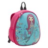 Wedo 2433310 Children's Mermaid Backpack, Sturdy Front, 2 Outer Mesh