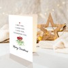 Romantic Christmas Card for Him Her, I Love You Poem