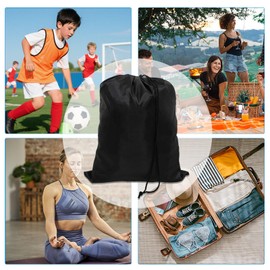 GWIQVEI 10-Pack Drawstring Bags with Toggle Closure - Lightweight & Durable Nylon Gym Bags for Sports, Travel and Daily Use