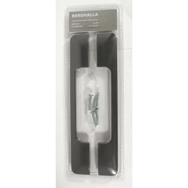 IKEA 2x 2 pack IKEA BERGHALLA Aluminum Drawer Pull Handles 9 1/4" Grey 103.228.54 New