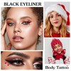 Yuccer Eyeliner Stamp Pen Liquid Eyeliner Waterproof Red Durable Makeup