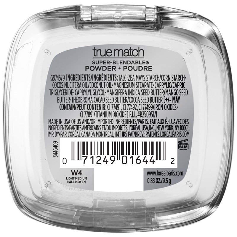 L'Oreal Paris True Match Super Blendable Oil Free Powder Foundation,