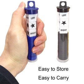 Left Right Center Dice Game Prime Set Bundle with 3 Dices + 36 Chips. Round Tube Storage is Very Convenient for Travel. Easy to Store, Carry Around. (2 Pack)