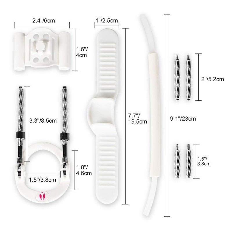 Trainer Stretcher Fitness 2 Rubber Strap Set (White)
