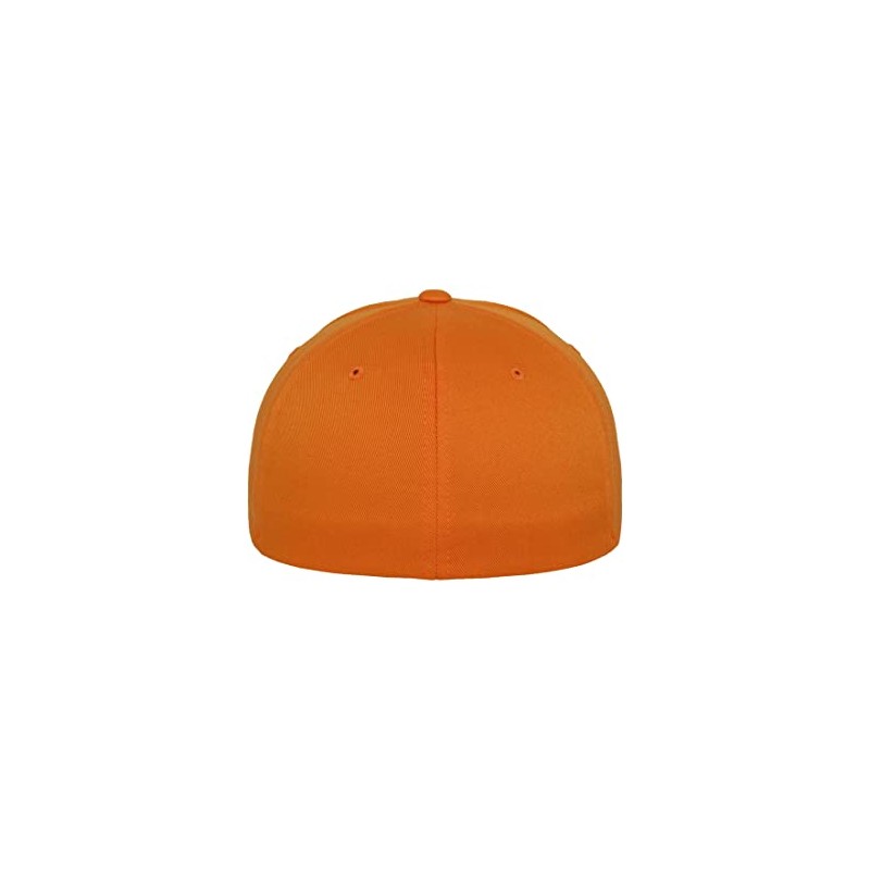 Flexfit Unisex Wooly Combed Baseball Cap, Orange (Orange), xxl
