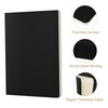ZCZN A5 Blank Notebooks – 5 Pack, Black Kraft Cover