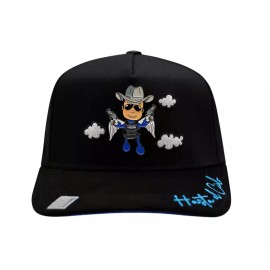 BIGG BOSS BLACK SERAFIN SNAPBACK HAT SERAFIN BLK