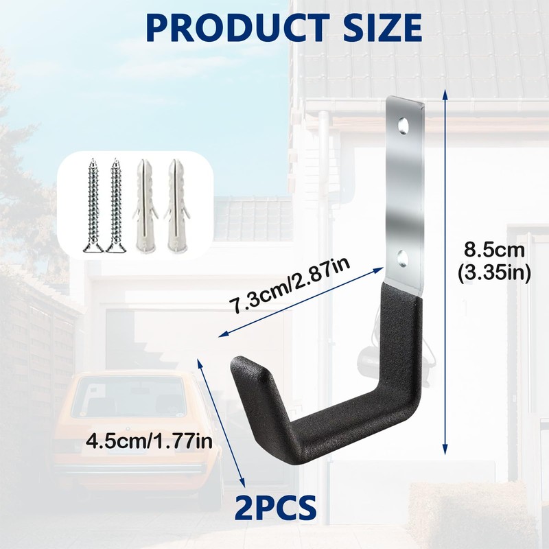 keyxer Pack of 2 Heavy Duty Wall Hooks, Heavy Duty