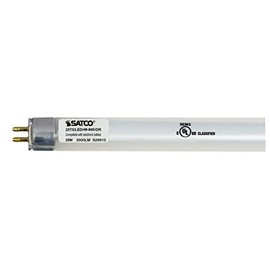 Satco S29910 25 Watt 120-277 Volt T5 Linear LED Tube Lighting; G5 Mini Bi-Pin Base; 4000K; 3500 Lumen; Type A; Ballast Dependent; Dimmable; CA Compliant (10 LED Light Bulbs)