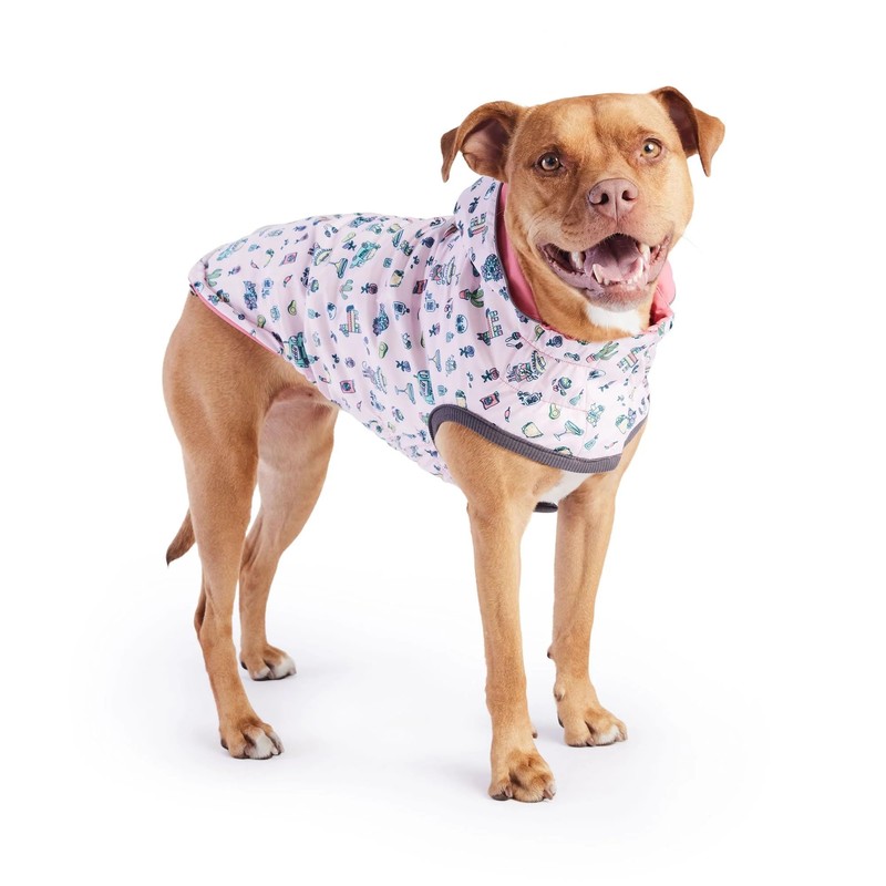 GF Pet Reversible Elasto-Fit Raincoat - Pink/Pink - 2XL