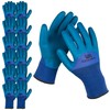 ACKTRA Safety WORK GLOVES 12 Pairs, Power Grip, 3/4 Coated,