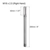 QUARKZMAN Metric Tap M18 x 2.5 H2 200mm Extra Long