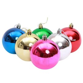 HAICN Christmas Tree Baubles Colorful Christmas Decoration Hanging Balls Hanging Ornaments Christmas Tree Pendants for Home Holiday (3cm) (12)