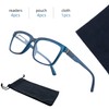 FEIVSN Mens Reading Glasses for Women Men PC Wide Square
