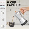 LAOION Cafeteras Electricas Modernas,6 Cup Portable Espresso Maker,300ml Moka Pot