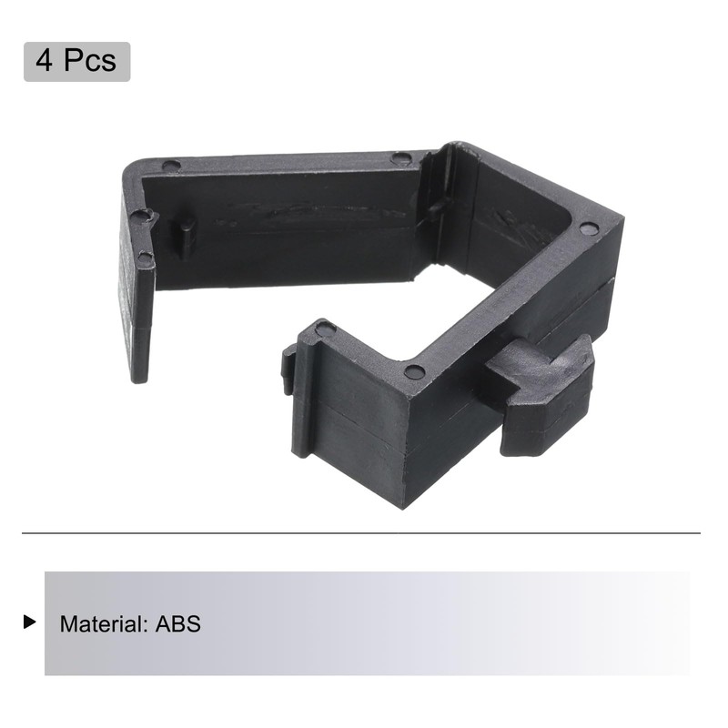 MECCANIXITY 4Pcs Single Slot Flat Cable Clamp 8, 13mm Mount