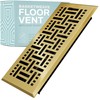 Home Intuition Basketweave Floor Vent Cover 4X12 Inch Floor Register