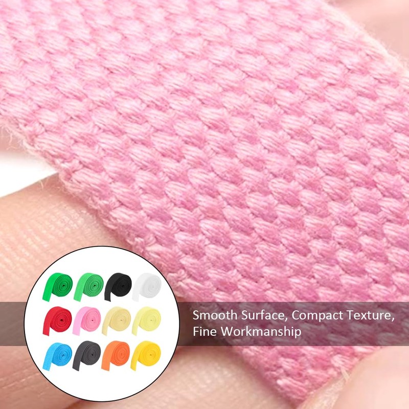 Pack of 12 Webbing 25 mm, 24 m Wide Colourful