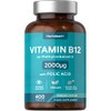 Vitamin B12 Complex 2000ug | 400 Vegan Tablets High Strength