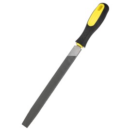 M METERXITY Flat Metal File 8 Inch, High Carbon Steel File Diamond File Hand File W PVC Grip Handle for Wood/Metal/Ceramic/Glass/Stone/Jewelry/Tile/Model/DIY/Sharpening File