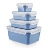 Tefal Masterseal Colour Edition Aqua Blue Rectangular 4-Piece 100% Airtight
