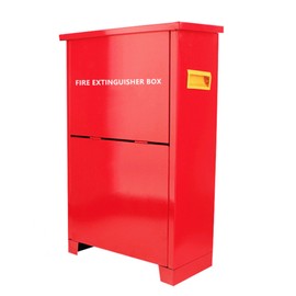 Yeaborn Fire Extinguisher Cabinet for 5-10 pounds Extinguisher 21.3'' x 12.6'' x 6.7'' Accommodate Two Extinguisher Indoor/Outdoor Ground Fire Extinguisher Box Waterproof Dustproof