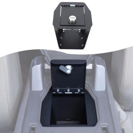 HAPPYHORSE Center Console Safe Box Compatible with Land Rover Defender 90 110 130 2020-2025，Console Armrest Safe Gun Storage Box Insert Accessories，with 3-Position Combination Lock and Key