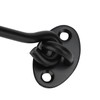 MANCHAP 4 Pack 10 Inch Black Cabin Hook and Eye