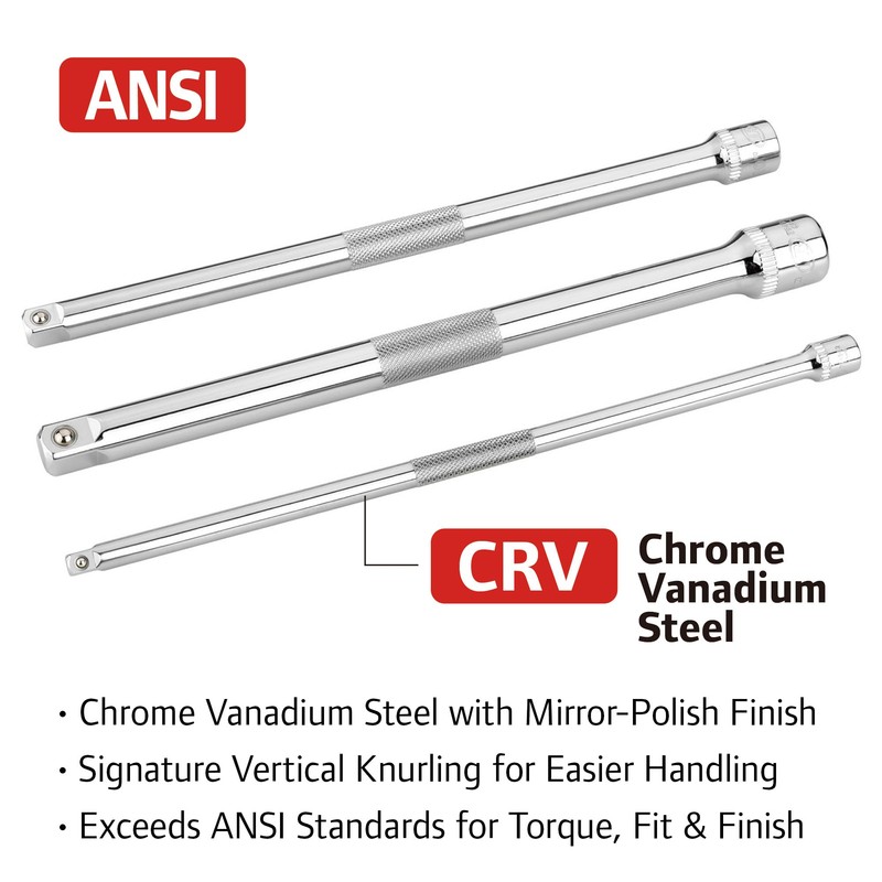 Ingersoll Rand 3 Pc. 10 in. Extension Bar Set- 752056