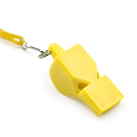 GOGO Safety Whistle with Breakaway Lanyard, Classic Plastic Whistle, Emergency Survival Whistle