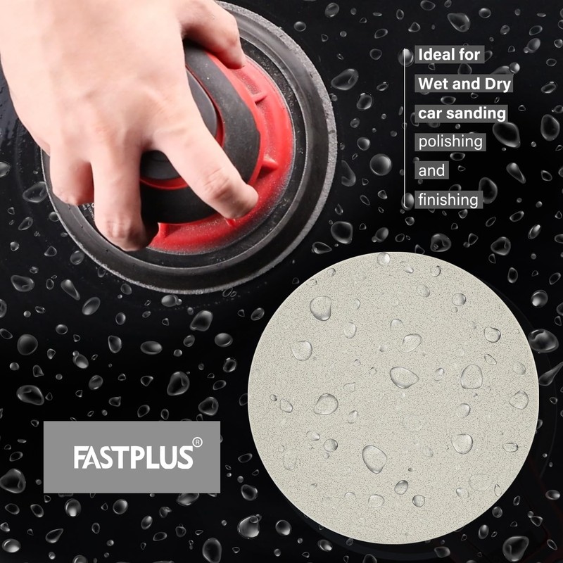 150mm Sanding Discs P2000 Fine Finishing Foam Discs, 15PCS Hook