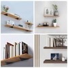 Shelf Brackets, Pack of 4, Triangular Invisible Iron, Heavy Duty,