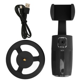 Auto Face Tracking Tripod 360 Degrees Rotation Smart Shooting Phone Tracking Holder for Live Vlog Streaming Video Black