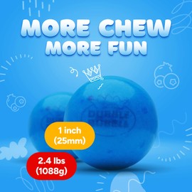 Gumballs for Gumball Machine - Berry Mix 1 Inch Bubble Gum Balls Bulk - Gumball Machine Refills - Chewing Gum - 2.4 LB - 136 pcs King Gumballs Bulk