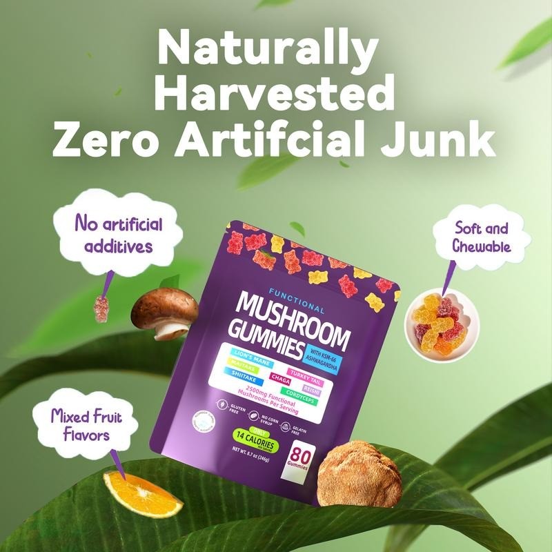 2025 Mushroom Gummies, Organic Mushroom Gummies & Berberine Gummies Lion's