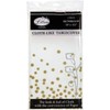 Cloth-like Table Cover- 54"X102" | Confetti | Gold | 1 Pc