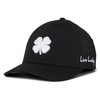 Black Clover Standard Perf 13 Hat, Black Perforated Hat/3D Silver