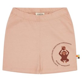 loud + proud Unisex Children's Dyed with Plant Colours, GOTS Certified Shorts, pomegranate