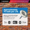 Sandbaggy 1" Metal Cap Fluted Masonry Nails - Galvanized (appx.
