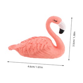 Outanaya 5pcs Pink Flamingo Nail Practice Stand Resin Nail Holder and Salon Use for Beginners and Skill Enhancement