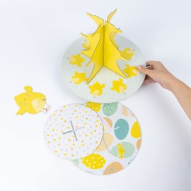 3 Tier Easter Cupcake Stand Muffin Holder Cardboard Egg Rack Kids Tea Party