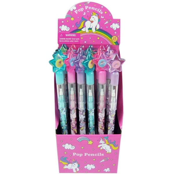 24 Pcs Unicorn Multi Point Pencils
