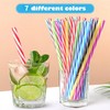 50pcs Reusable Plastic Straws,Drinking Plastic with Cleaning Brush,Dishwasher Safe,Reusable Hard