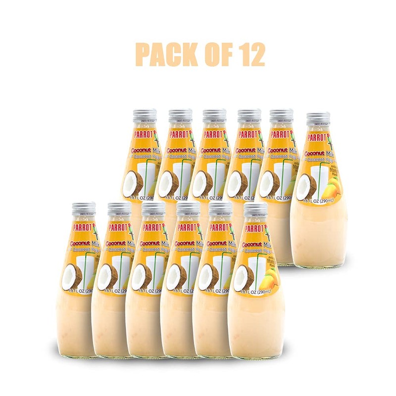 Parrot Coconut Milk Drink Mango with Pulp 290ml（Pack Of 12）